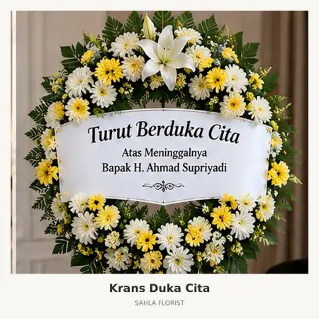 Krans Bunga Duka Indonesia Convention Exhibition